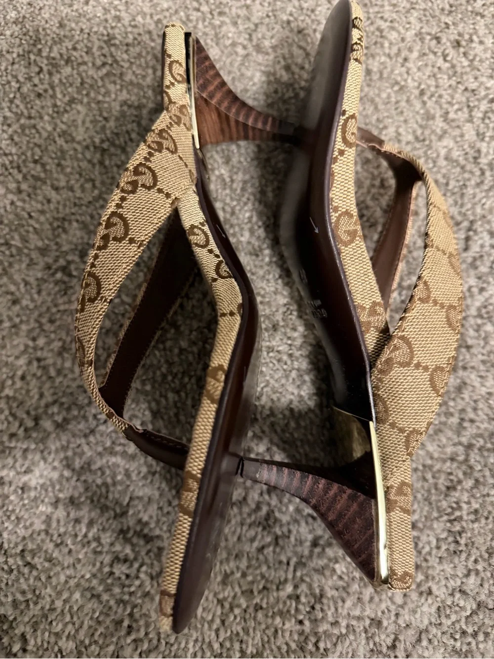 Beige Canvas Strappy Women's Sandal